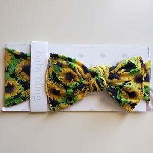 Baby bling sunflower bow NIP